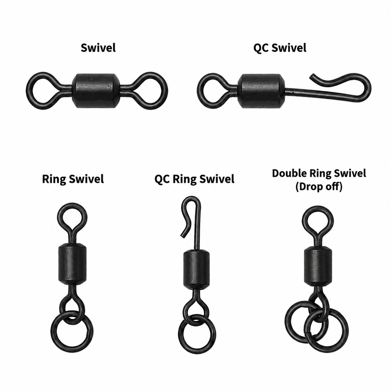 Size 8 swivel bundle CBcarptackle