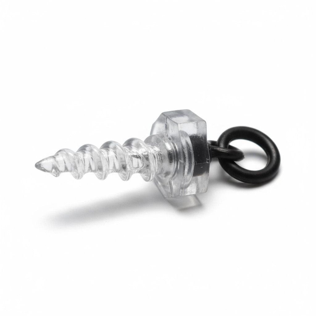 Micro Ring Plastic Bait Screw Clear
