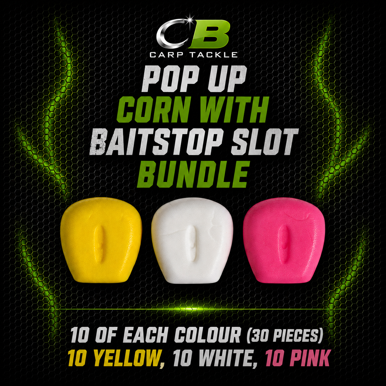 Pop up corn bundle (30 pieces) CBcarptackle