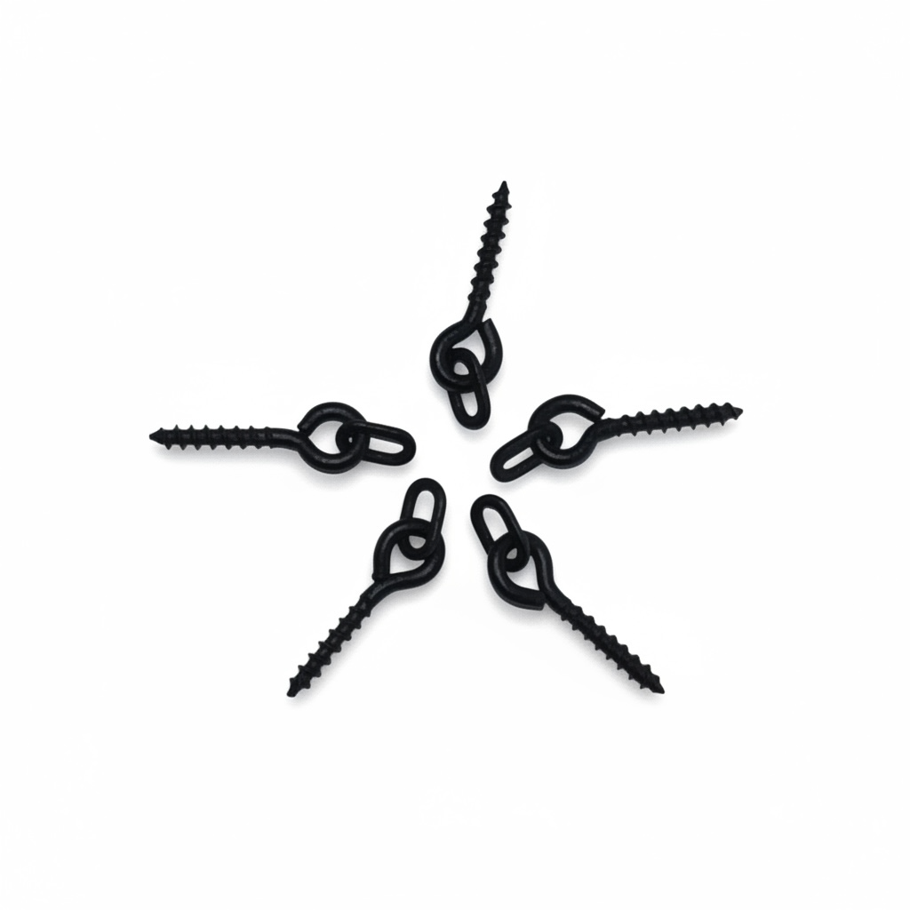 Metal Baitscrew 8mm Oval ring CBcarptackle