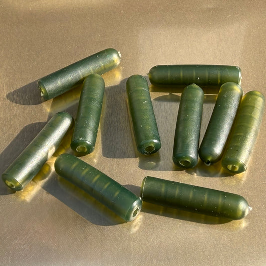 Heli Buffer Beads Translucent Green CBcarptackle