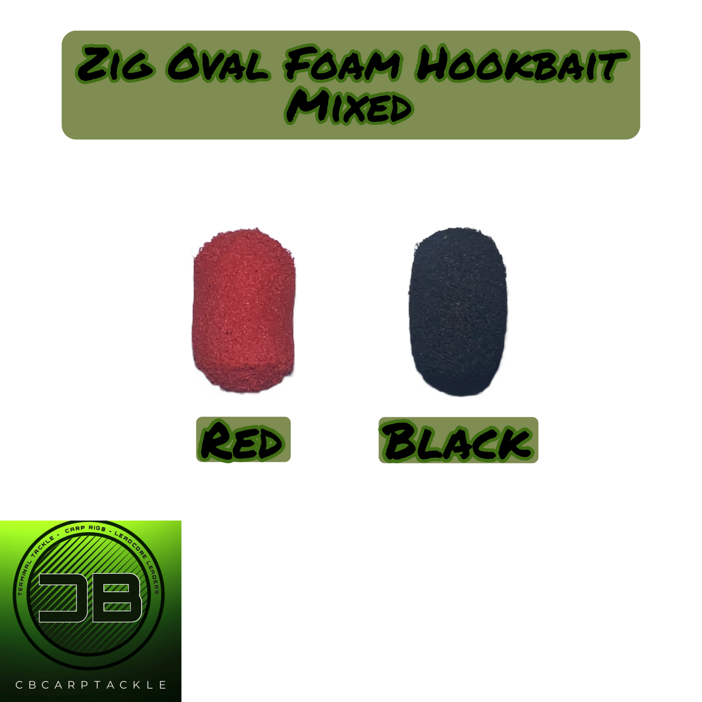 Zig Foam Oval Hookbait Mixed